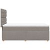 vidaXL &Kappa;&rho;&epsilon;&beta;ά&tau;&iota; Boxspring &mu;&epsilon; &Sigma;&tau;&rho;ώ&mu;&alpha; Taupe 90x200 &epsilon;&kappa;. &Upsilon;&phi;&alpha;&sigma;&mu;ά&tau;&iota;&nu;&omicron;
