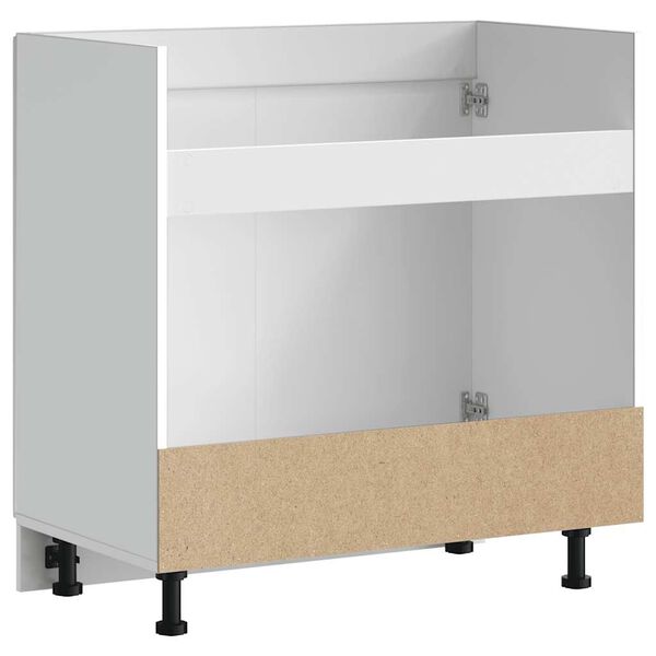 vidaXL Ντουλάπι βάσης νεροχύτη "Lucca" High Gloss White