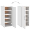 vidaXL Παπουτσοθήκες 2 τεμ. Λευκές 32 x 35 x 70 εκ. από Μοριοσανίδα
