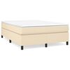 vidaXL &Kappa;&rho;&epsilon;&beta;ά&tau;&iota; Boxspring &mu;&epsilon; &Sigma;&tau;&rho;ώ&mu;&alpha; &Kappa;&rho;&epsilon;&mu; 140x190 &epsilon;&kappa;. &Upsilon;&phi;&alpha;&sigma;&mu;ά&tau;&iota;&nu;&omicron;