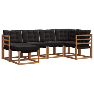 vidaXL &Sigma;&epsilon;&iota;&rho;ά &Kappa;&alpha;&nu;&alpha;&pi;έ &Epsilon;&xi;&omega;&tau;&epsilon;&rho;&iota;&kappa;&omicron;ύ &mu;&epsilon; &mu;&alpha;&xi;&iota;&lambda;ά&rho;&iota; 6 pcs &Phi;&upsilon;&sigma;&iota;&kappa;ό &kappa;&alpha;&iota; &Mu;&alpha;ύ&rho;&omicron;