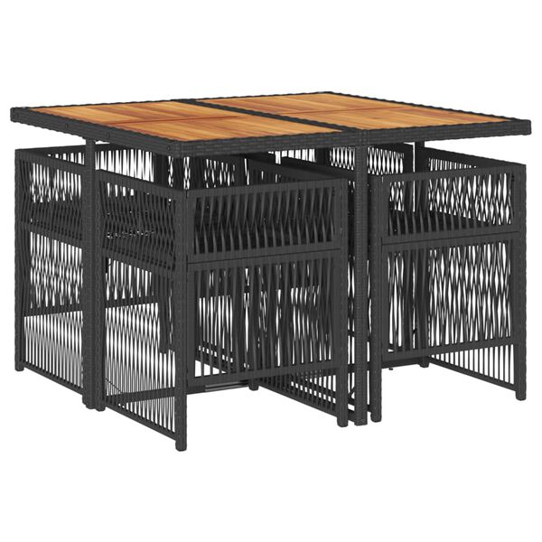 vidaXL &Sigma;&epsilon;&tau; &Tau;&rho;&alpha;&pi;&epsilon;&zeta;&alpha;&rho;ί&alpha;&sigmaf; &Kappa;ή&pi;&omicron;&upsilon; 5 &Tau;&epsilon;&mu;&alpha;&chi;ί&omega;&nu; &Mu;&alpha;ύ&rho;&omicron; &Sigma;&upsilon;&nu;&theta;. &Rho;&alpha;&tau;ά&nu; &mu;&epsilon; &Mu;&alpha;&xi;&iota;&lambda;ά&rho;&iota;&alpha;