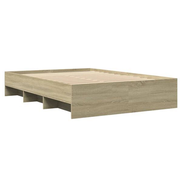 vidaXL Πλαίσιο Κρεβατιού Χωρ. Στρώμα Sonoma Δρυς 120x200εκ. Επ. Ξύλο