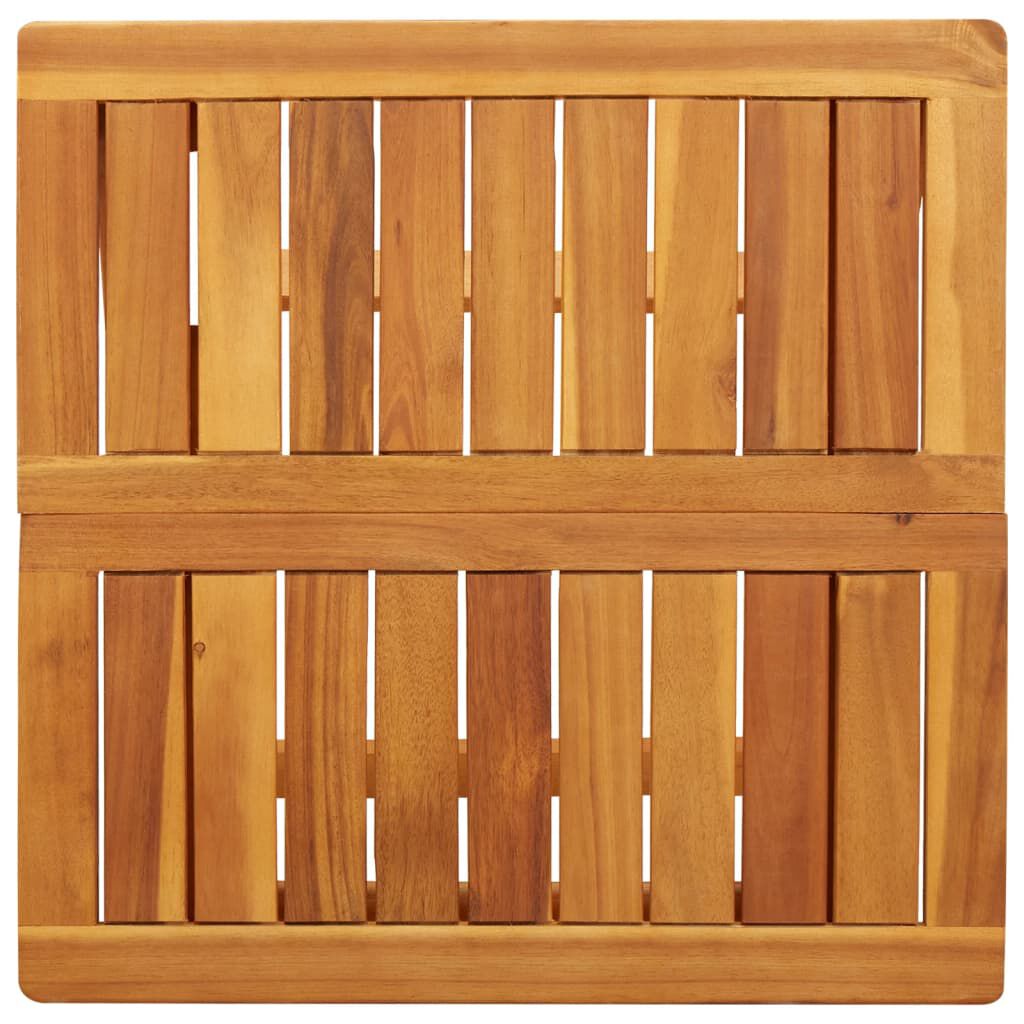 vidaXL Τραπέζι Κήπου Πτυσσόμενο 50 x 50 x 50 εκ. Μασίφ Ξύλο Ακακίας