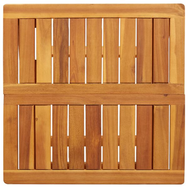 vidaXL Τραπέζι Κήπου Πτυσσόμενο 50 x 50 x 50 εκ. Μασίφ Ξύλο Ακακίας