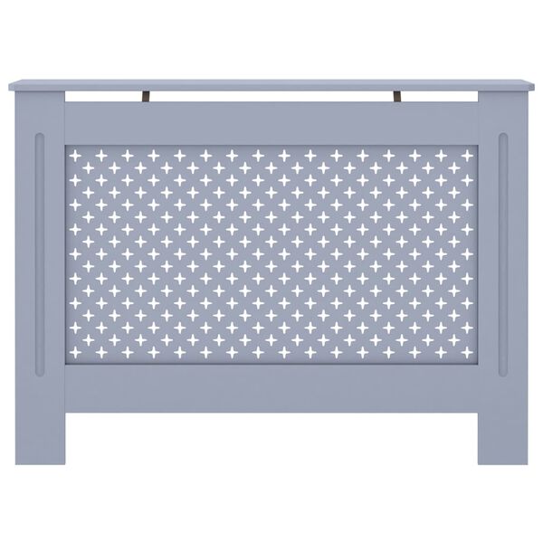 vidaXL Κάλυμμα Καλοριφέρ Ανθρακί 112 x 19 x 81,5 εκ. από MDF