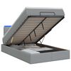vidaXL &Kappa;&rho;&epsilon;&beta;ά&tau;&iota; Ottoman &mu;&epsilon; &Sigma;&tau;&rho;ώ&mu;&alpha; &kappa;&alpha;&iota; LED &Alpha;&nu;&omicron;&iota;&chi;&tau;ό &gamma;&kappa;&rho;&iota; 120 x 190 cm