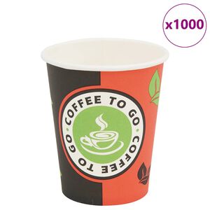 vidaXL Ποτήρια Καφέ μιας Χρήσης 1000 τεμ. 240 ml (8 oz) Χάρτινα