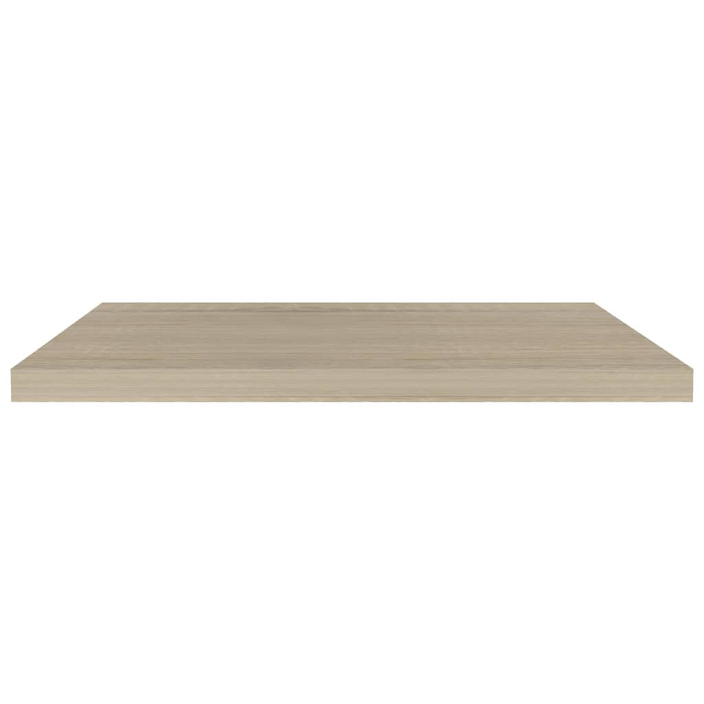 vidaXL Ράφια Τοίχου 2 τεμ. Χρώμα Δρυός 80x23,5x3,8 εκ. MDF