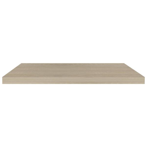 vidaXL Ράφια Τοίχου 2 τεμ. Χρώμα Δρυός 80x23,5x3,8 εκ. MDF