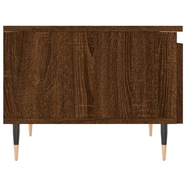 vidaXL Τραπεζάκια Σαλονιού 2 τεμ. Καφέ Δρυς 50x46x35 εκ. Επεξ. Ξύλο