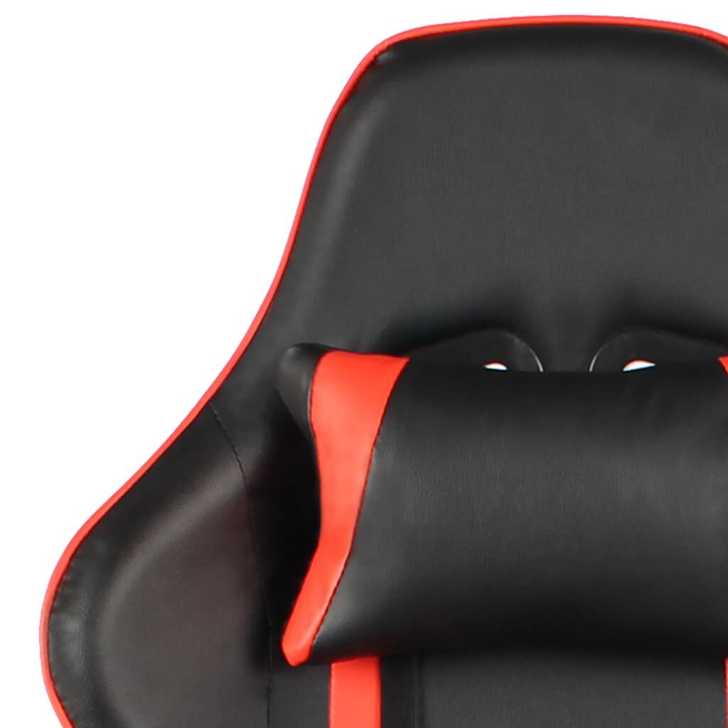 vidaXL Καρέκλα Gaming Περιστρεφόμενη Κόκκινη από PVC
