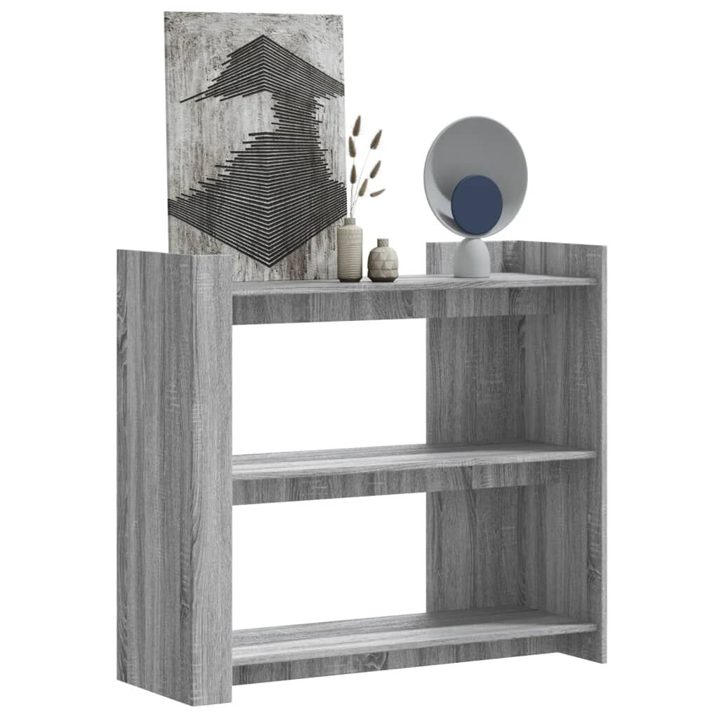 vidaXL Τραπέζι Κονσόλα Γκρι Sonoma 100x35x90 εκ. Επεξεργασμένο Ξύλο