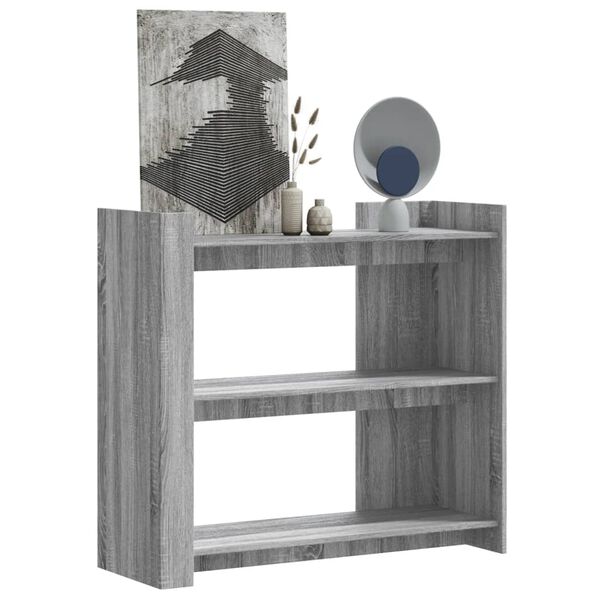 vidaXL Τραπέζι Κονσόλα Γκρι Sonoma 100x35x90 εκ. Επεξεργασμένο Ξύλο