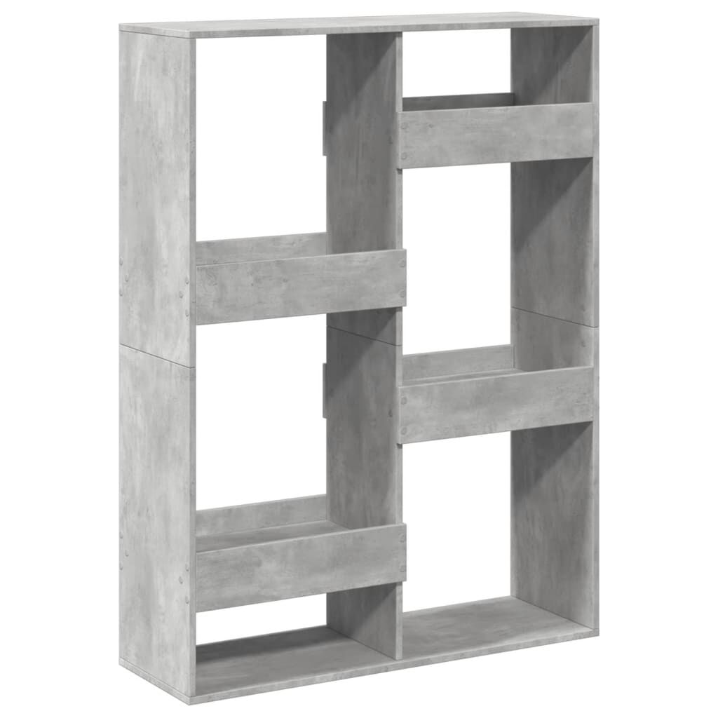 vidaXL Βιβλιοθήκη/Διαχωριστικό Χώρου Γκρι 100x33x135 εκ. Επεξ. Ξύλο