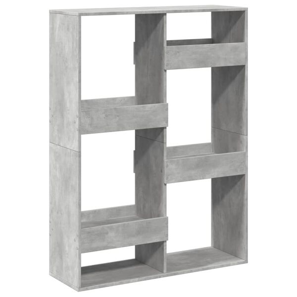 vidaXL Βιβλιοθήκη/Διαχωριστικό Χώρου Γκρι 100x33x135 εκ. Επεξ. Ξύλο