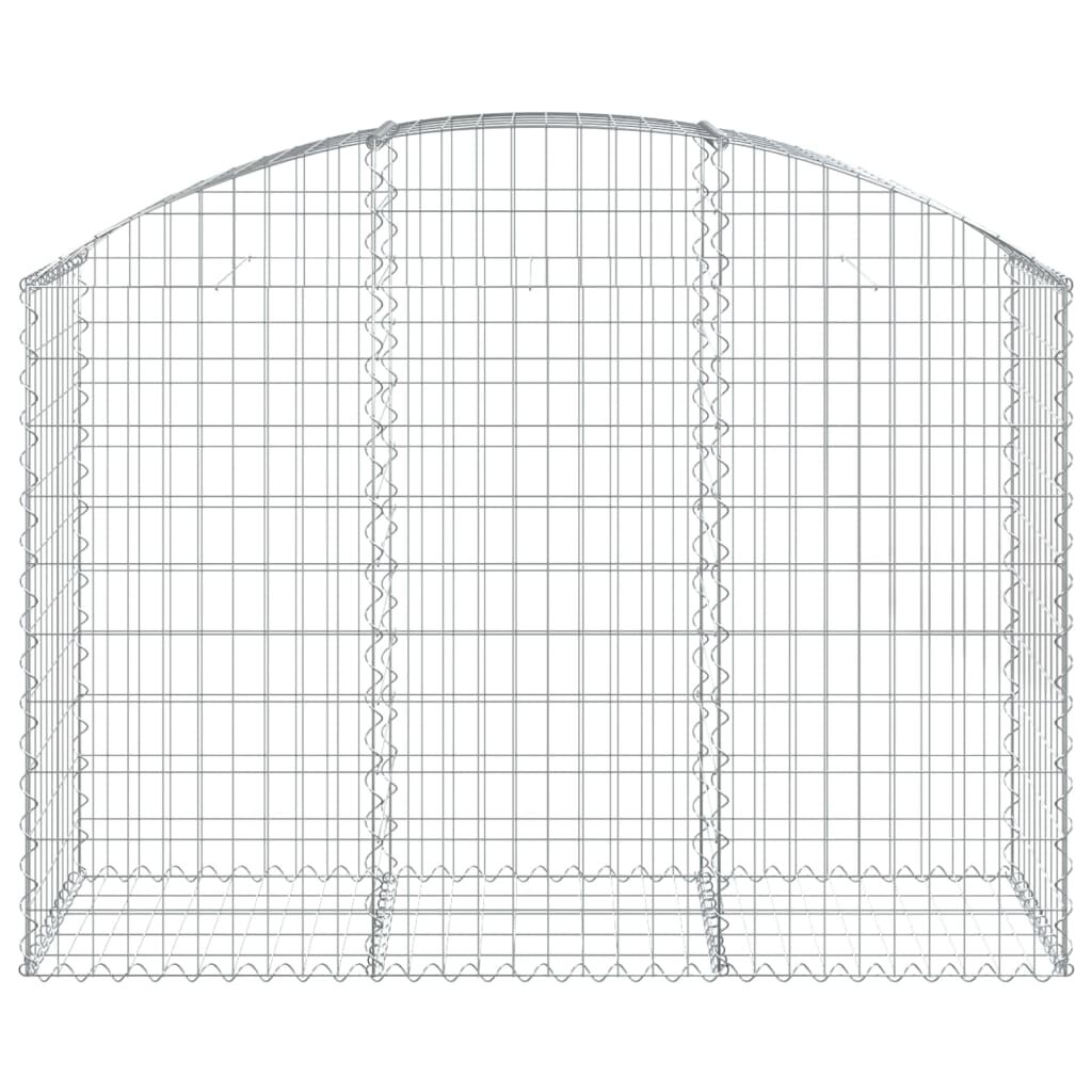 vidaXL Συρματοκιβώτιο Τοξωτό 150x50x100/120εκ. από Γαλβανισμένο Χάλυβα