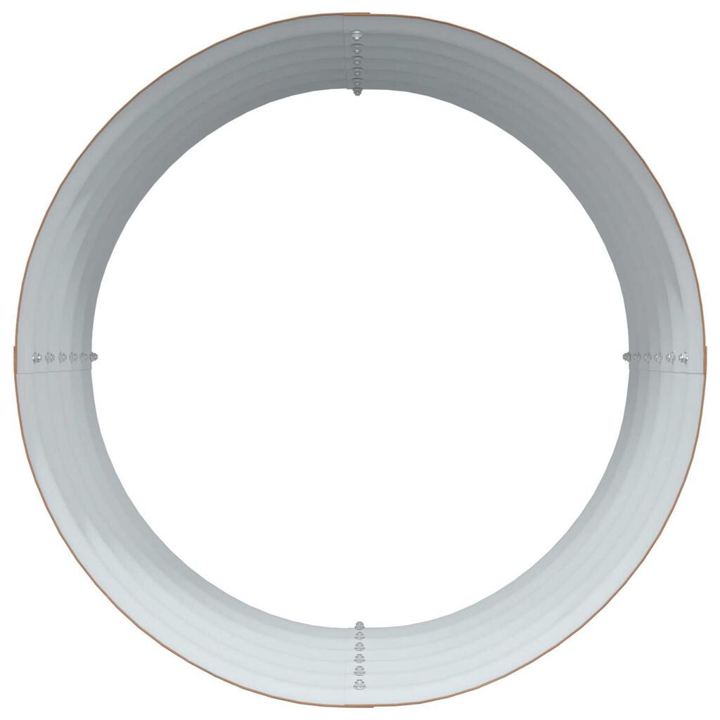 vidaXL Υπερυψωμένη Ζαρντινιέρα Καφέ 80 x 80 x 44 cm Ατσάλι