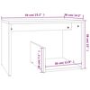vidaXL Βοηθητικό Τραπέζι Καπνιστή Δρυς 59x36x38 εκ. Επεξεργασμένο Ξύλο