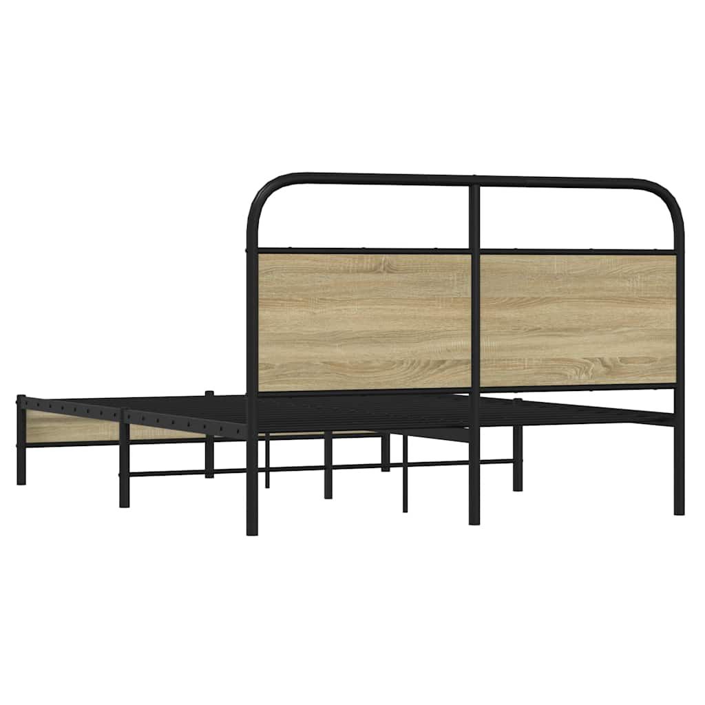 vidaXL Πλαίσιο Κρεβατιού Χωρ. Στρώμα Sonoma Δρυς 120x200εκ. Επ. Ξύλο