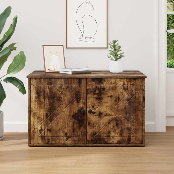 vidaXL &Sigma;&pi;ί&tau;&iota; &Gamma;ά&tau;&alpha;&sigmaf; &Kappa;&alpha;&pi;&nu;&iota;&sigma;&tau;ό &Delta;&rho;ύ&sigmaf; 85 x 55 x 50 &epsilon;&kappa;. &Epsilon;&pi;&epsilon;&xi;&epsilon;&rho;&gamma;&alpha;&sigma;&mu;έ&nu;&omicron; &xi;ύ&lambda;&omicron;