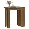 vidaXL Τραπέζι Μπαρ με Ράφια Sonoma Δρυς 102x50x103,5 εκ. Επεξ. Ξύλο