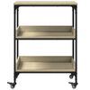 vidaXL Τρόλεϊ Κουζίνας Sonoma Δρυς 60x41x80,5 εκ. Επεξεργασμένο Ξύλο