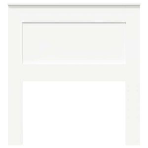 vidaXL Κεφαλάρι με κεφαλάρι Λευκό 75 cm Επεξεργασμένο ξύλο