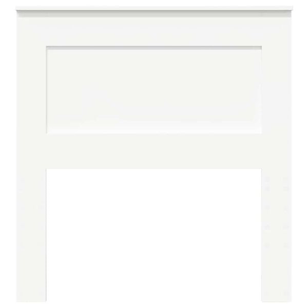 vidaXL Κεφαλάρι με κεφαλάρι Λευκό 75 cm Επεξεργασμένο ξύλο