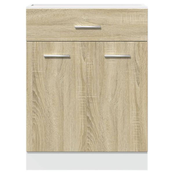 vidaXL Ντουλάπι με Συρτάρι Lyon Sonoma Δρυς 60x46x81,5 εκ. Επεξ. Ξύλο