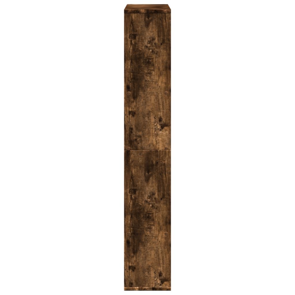 vidaXL Βιβλιοθήκη Καπνιστή Δρυς 72x20x120 εκ. από Επεξεργασμένο Ξύλο
