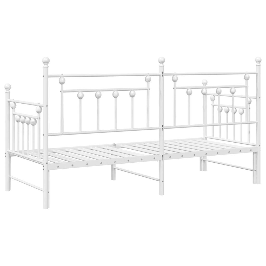 Κρεβάτι Daybed vidaXL 75x190 cm από Ατσάλι σε Λευκό