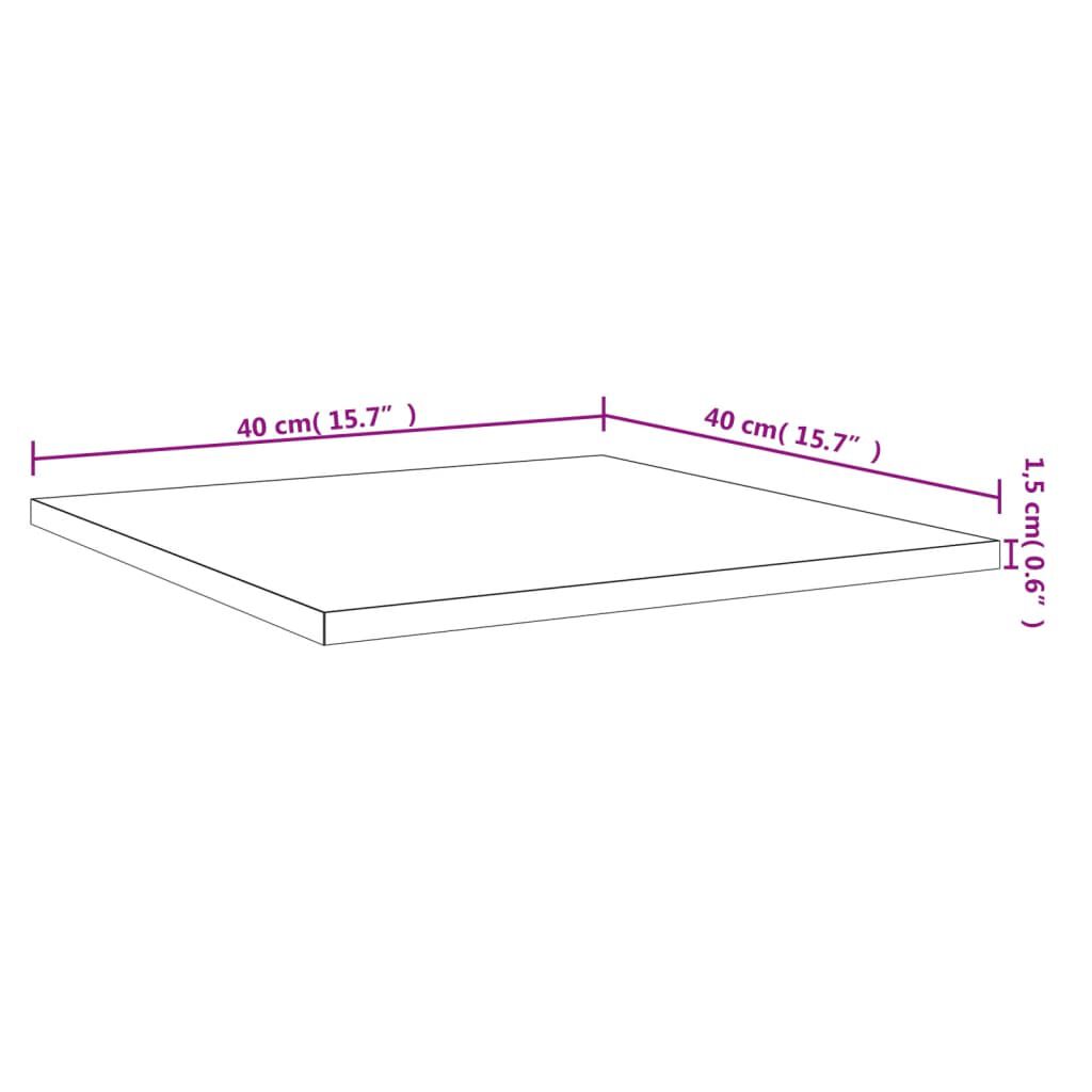 vidaXL Ράφια Βιβλιοθήκης 8 τεμ. Γυαλ. Μαύρο 40x40x1,5 εκ. Επεξ.Ξύλο