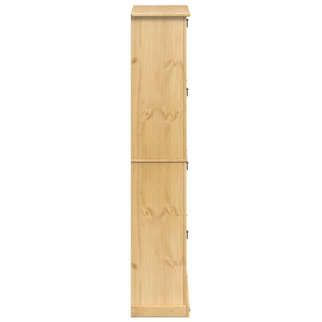 vidaXL Παπουτσοθήκη Corona 99x32x163,5 εκ. από Μασίφ Ξύλο Πεύκου