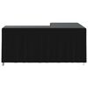 vidaXL Κάλυμμα Γωνιακού Καναπέ Μαύρο 215x215x80 εκ. Ύφασμα Oxford 420D