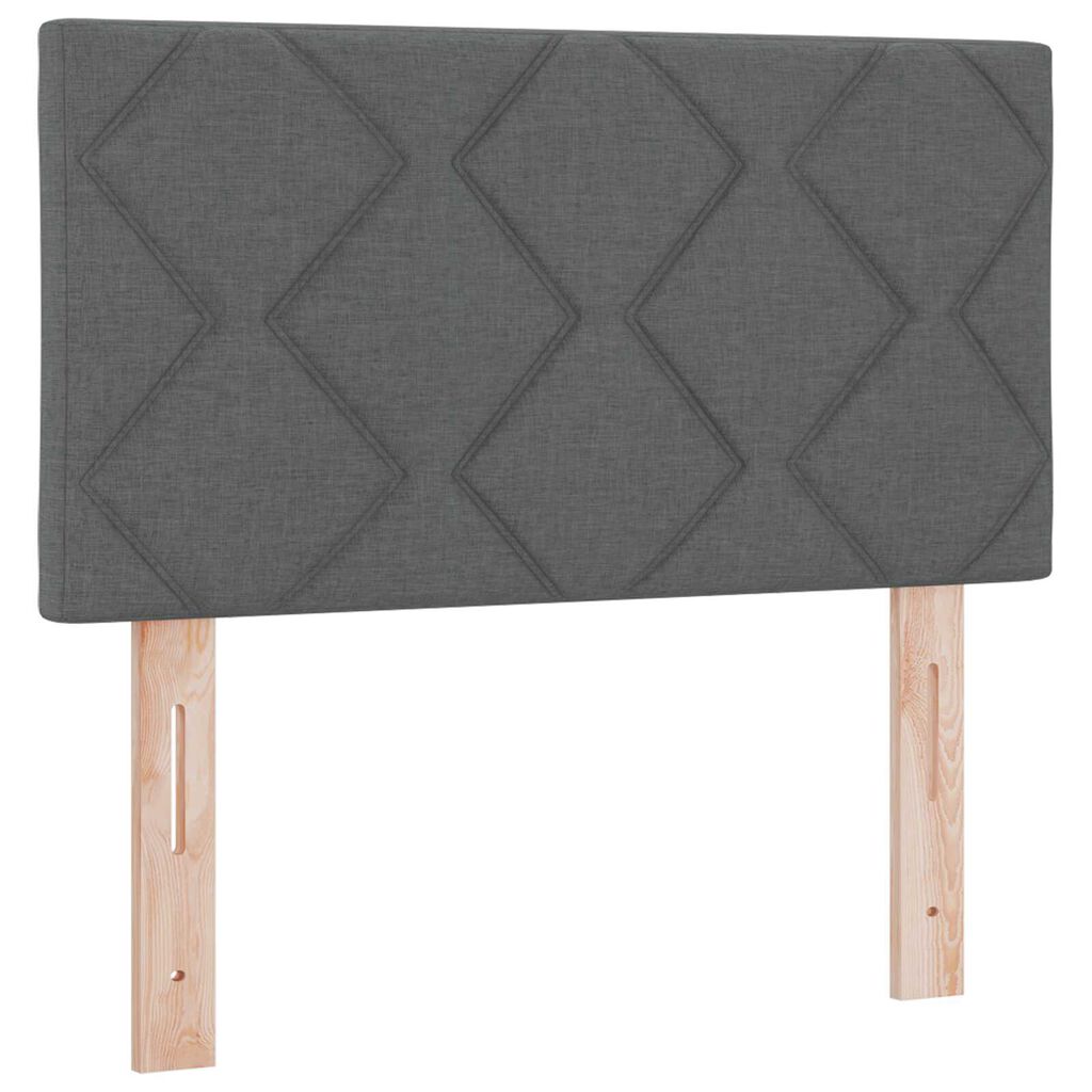 vidaXL Υφασμάτινο Κεφαλάρι Geometric Σκούρο Γκρι 80 cm ύφασμα