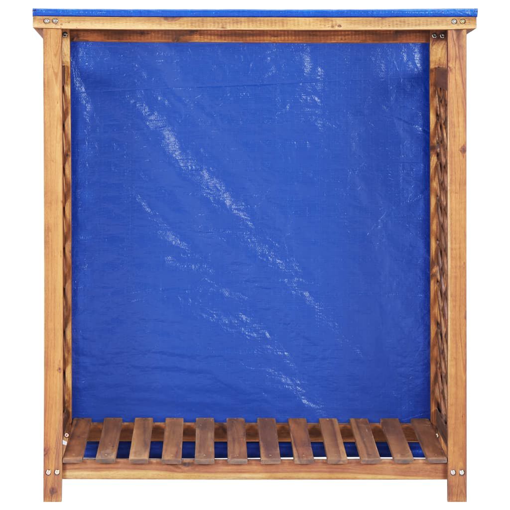 vidaXL Υπόστεγο Αποθήκ. Καυσόξυλων 105x38x115 εκ. Μασίφ Ξύλο Ακακίας