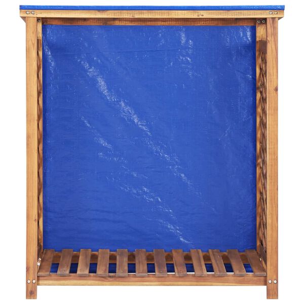 vidaXL Υπόστεγο Αποθήκ. Καυσόξυλων 105x38x115 εκ. Μασίφ Ξύλο Ακακίας