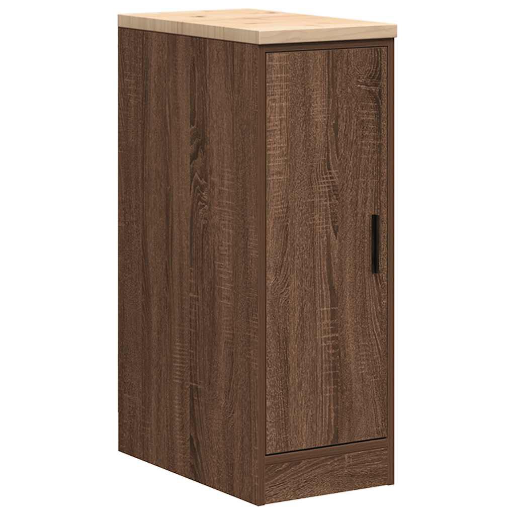 vidaXL ντουλάπι αποθήκευσης γκαράζ 30x51x85 εκ μασίφ ξύλο πεύκο