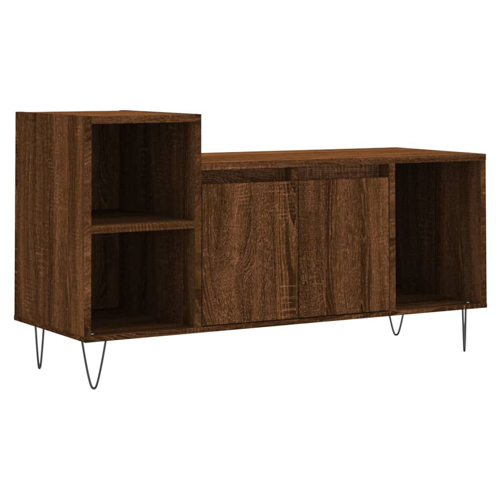 vidaXL Έπιπλο Τηλεόρασης Καφέ Δρυς 100x35x55 εκ. Επεξεργασμένο Ξύλο