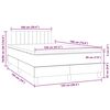 vidaXL &Kappa;&rho;&epsilon;&beta;ά&tau;&iota; Boxspring &mu;&epsilon; &Sigma;&tau;&rho;ώ&mu;&alpha; & LED &Mu;&alpha;ύ&rho;&omicron; 120x190 &epsilon;&kappa;. &Beta;&epsilon;&lambda;&omicron;ύ&delta;&iota;&nu;&omicron;