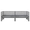 vidaXL Καναπές Κρεβάτι Γκρι 2 x (90 x 200) εκ. από Μασίφ Ξύλο Πεύκου