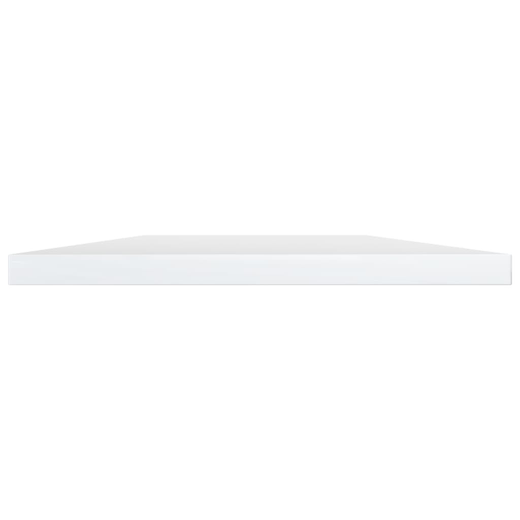 vidaXL Ράφια Βιβλιοθήκης 8 τεμ. Γυαλ. Λευκό 60x40x1,5 εκ. Μοριοσανίδα