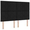 vidaXL LED &Kappa;&rho;&epsilon;&beta;ά&tau;&iota; &mu;&epsilon; &beta;ά&theta;&rho;&omicron; &mu;&epsilon; &kappa;&epsilon;&phi;&alpha;&lambda;ά&rho;&iota; &Mu;&alpha;ύ&rho;&omicron; 140 x 190 cm ύ&phi;&alpha;&sigma;&mu;&alpha;