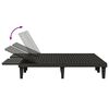 vidaXL Ξαπλώστρα Διπλή Μαύρη 155 x 138 x 83 εκ. από Πολυπροπυλένιο