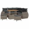 vidaXL &Sigma;&epsilon;&tau; &Kappa;&alpha;&nu;&alpha;&pi;έ &Kappa;ή&pi;&omicron;&upsilon; &mu;&epsilon; &mu;&alpha;&xi;&iota;&lambda;ά&rho;&iota; 8 pcs &Gamma;&kappa;&rho;&iota; &sigma;&upsilon;&nu;&theta;&epsilon;&tau;&iota;&kappa;ό &rho;&alpha;&tau;ά&nu;