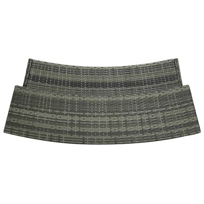 vidaXL Τραπέζι Μπαρ Κήπου Γκρι 120 x 55 x 110 εκ. από Συνθετικό Ρατάν
