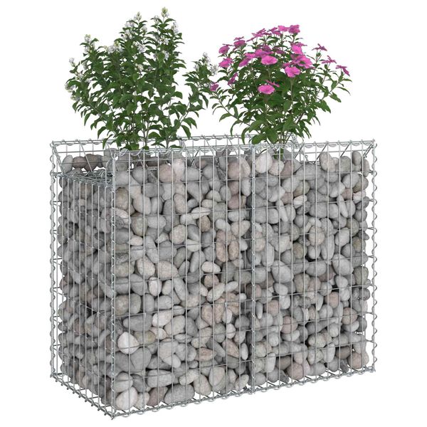 vidaXL &Alpha;&nu;&alpha;&sigma;&eta;&kappa;&omega;&mu;έ&nu;&omicron; &kappa;&rho;&epsilon;&beta;ά&tau;&iota; gabion &Alpha;&sigma;&eta;&mu;ί 100 x 50 x 80 &epsilon;&kappa;