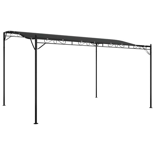 vidaXL Τέντα Ανθρακί 4 x 3 μ. 180 γρ./μ² από Ύφασμα και Ατσάλι