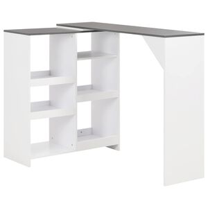vidaXL &Tau;&rho;&alpha;&pi;έ&zeta;&iota; &Mu;&pi;&alpha;&rho; &mu;&epsilon; &Kappa;&iota;&nu;&eta;&tau;ή &Rho;&alpha;&phi;&iota;έ&rho;&alpha; &Lambda;&epsilon;&upsilon;&kappa;ό 138 x 39 x 110 &epsilon;&kappa;.